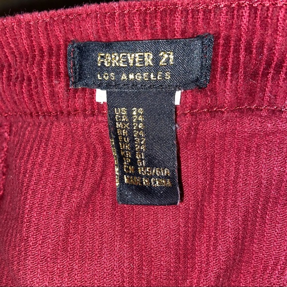 comfy red velvet skirt - Picture 3 of 6